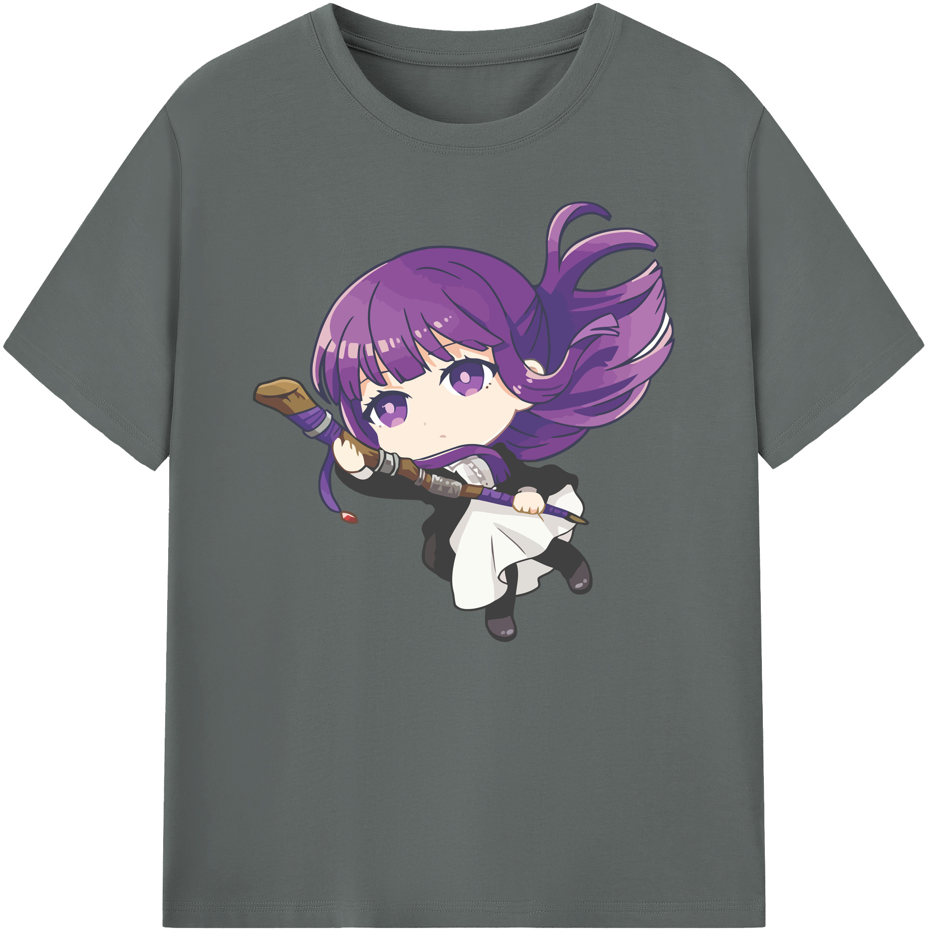 （画像用） 葬送のフリーレン Frieren 綿100％ メンズ半袖Tシャツ｜肌触りやわらか＆通気性
